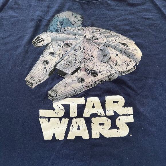 Jerry Leigh Star Wars Millennium Falcon Tee in Navy Blue - Picture 2 of 10